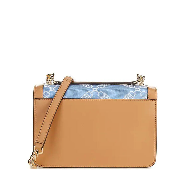 Grand sac à bandoulière en denim chiné Michael Kors