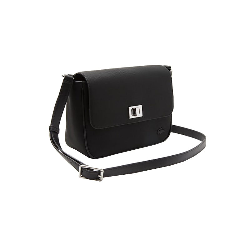 Sac bandoulière femme Lacoste avec fermeture à rabat