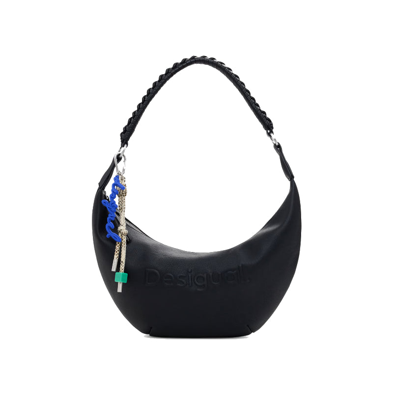 Sac bandoulière logo 3D métallisé moyen - Desigual