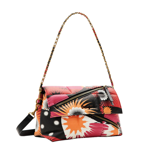 Sac à bandoulière moyen à patch géométrique Desigual