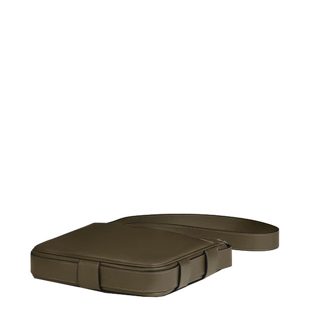 Sac bandoulière vertical en cuir Montblanc Sartorial Kaki