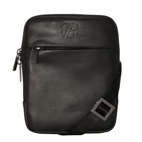 Sacoche Cadwell 100% Cuir - Noir