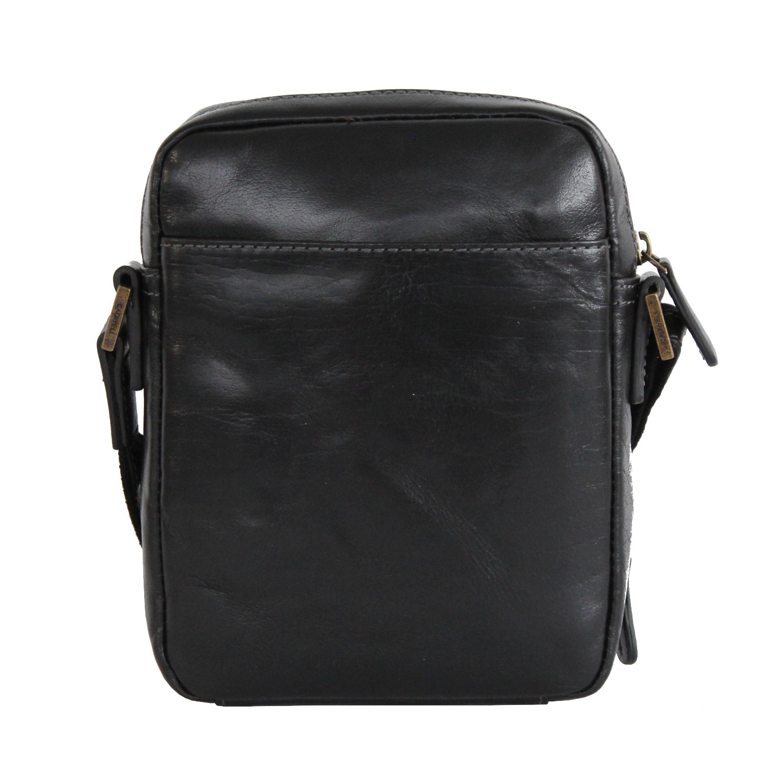 Sacoche Cadwell 100 % Cuir de vachette –  Noir