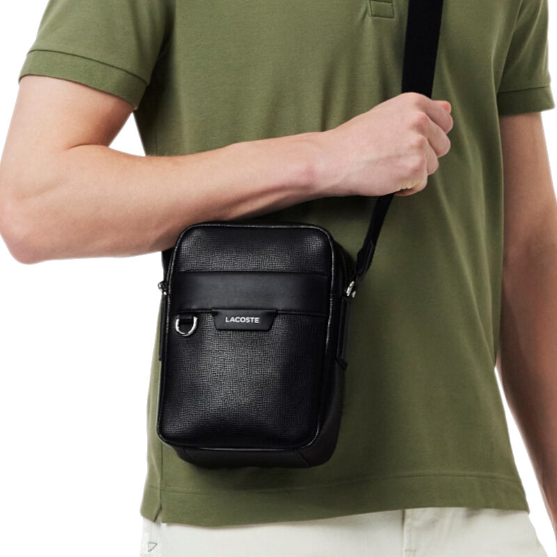 Sacoche Ossian en cuir - Lacoste