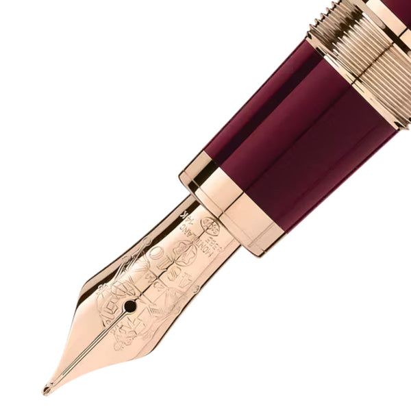 Stylo plume Montblanc Great Characters John F. Kennedy Édition Spéciale Rouge Bordeaux