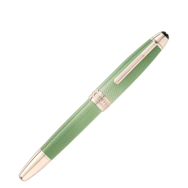 Stylo plume Montblanc Incurvée Meisterstück Calligraphy Solitaire Celadon Dégradé