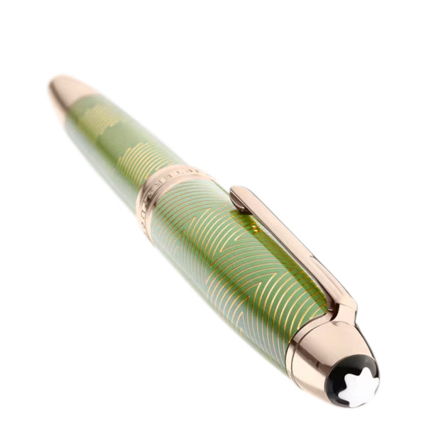 Stylo plume Montblanc Incurvée Meisterstück Calligraphy Solitaire Celadon Dégradé