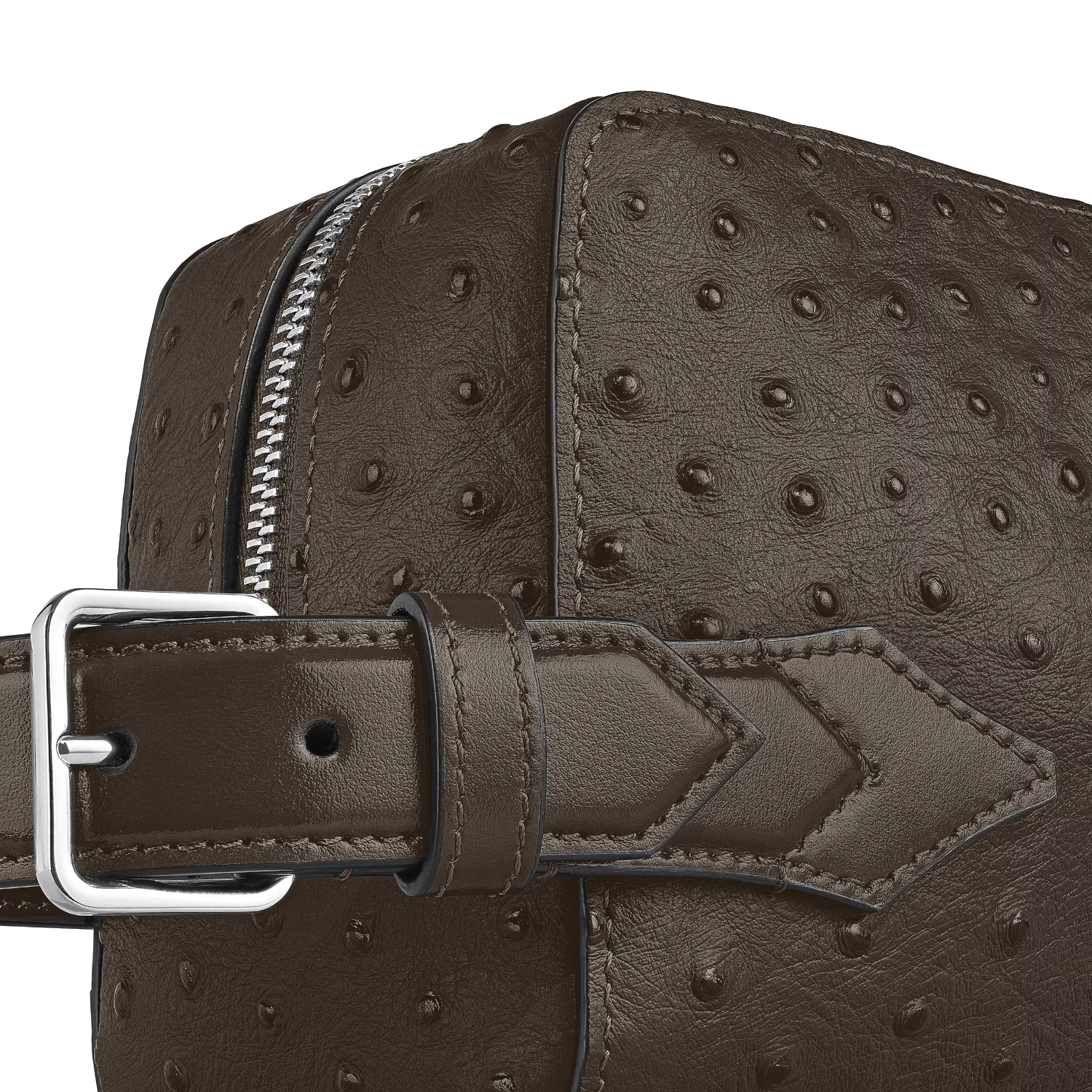 Trousse de toilette Montblanc en cuir embossé Autruche