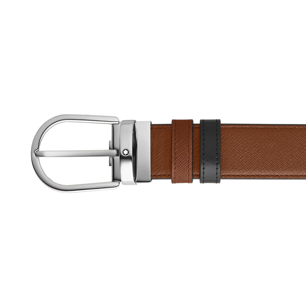 Ceinture hommeMontblancCeinture réversible Horseshoe 35 mm en cuir Montblanc Sartorial