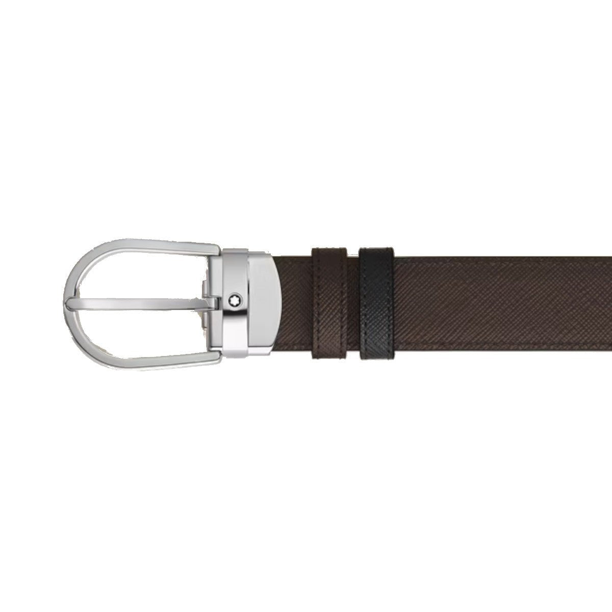 Ceinture hommeMontblancCeinture Réversible Montblanc Fer à Cheval 30 mm en Cuir Sartorial