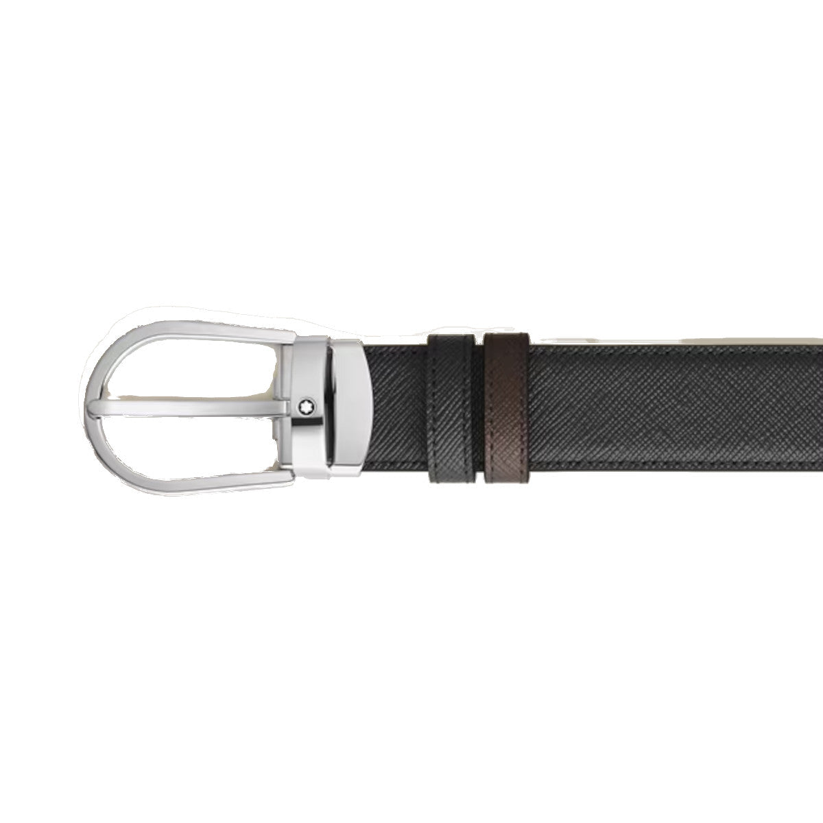 Ceinture hommeMontblancCeinture Réversible Montblanc Fer à Cheval 30 mm en Cuir Sartorial