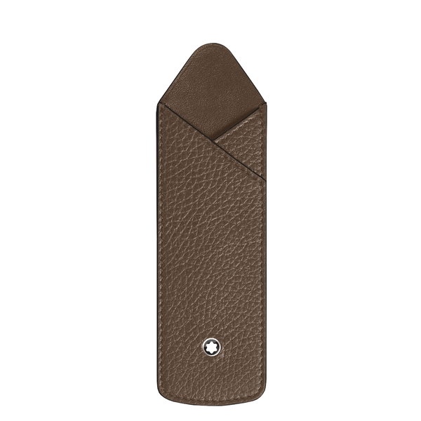 Étui pour styloMontblancÉtui Fin pour 1 Instrument d'Écriture Montblanc Grainé Noisette