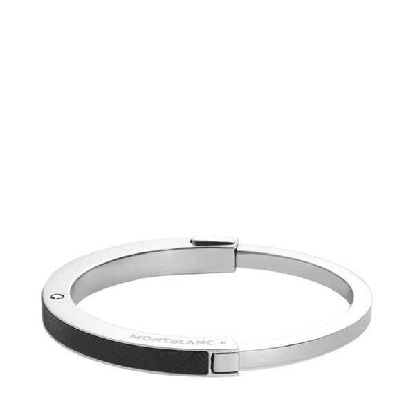 Bracelet Jonc Montblanc en acier avec motif Extreme Noir