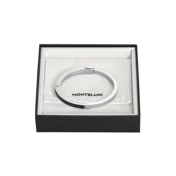 Bracelet Jonc Montblanc en acier avec motif Extreme Noir