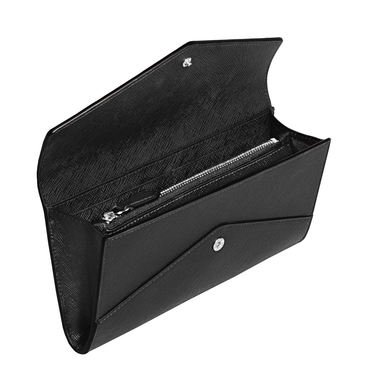 Portefeuille Envelope Continental fin Montblanc Sartorial Noir