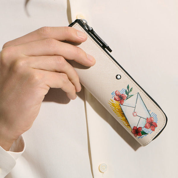 Étui pour 1 instrument d'écriture Montblanc Sartorial Summer Capsule Ivoire