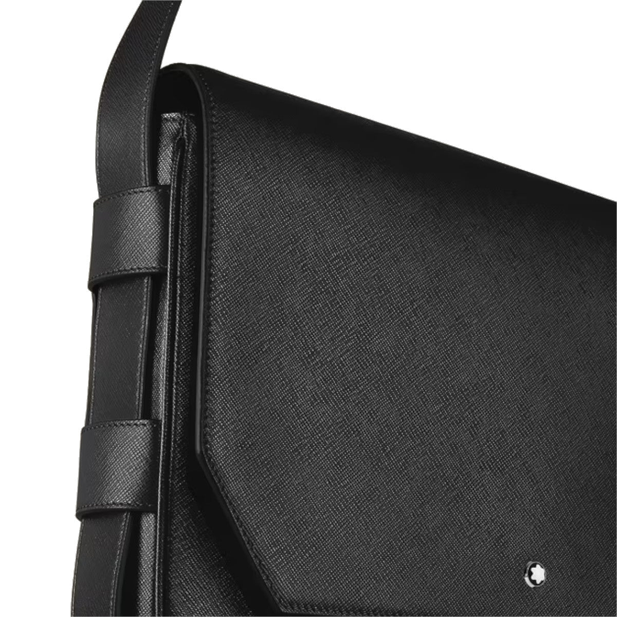 Sac Messenger Montblanc en cuir Sartorial Noir