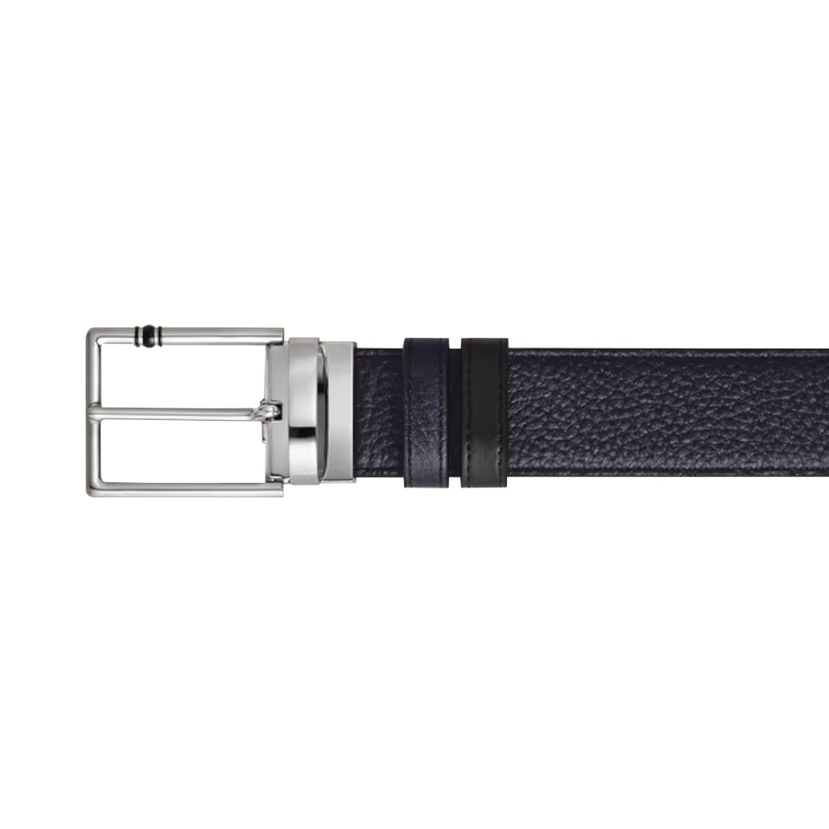 Ceinture Réversible 30 mm à boucle Rectangulaire Montblanc Meisterstück en Cuir Grainé Bleu