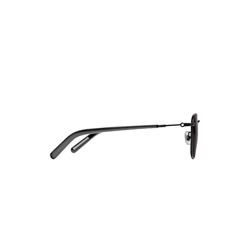 Lunettes de soleil carrées à monture métallique couleur Noire