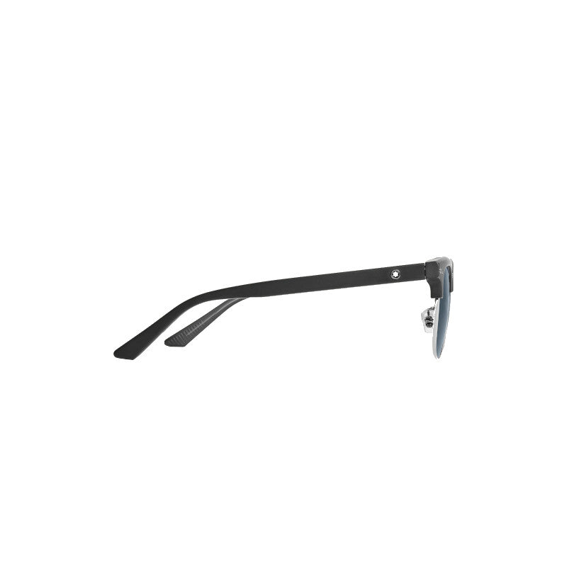 Lunettes de soleil carrées à monture en acétate noire