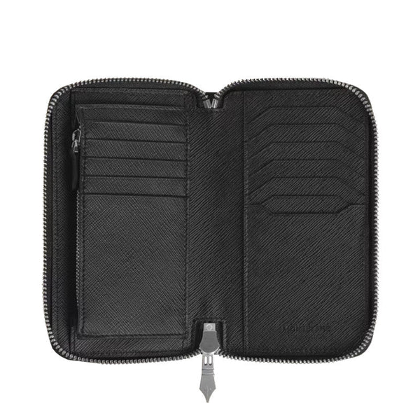 PortefeuilleMontblancPortefeuille zippé 12cc Montblanc Sartorial moyen format