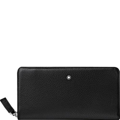 Portefeuille Long 8 cartes avec zip Montblanc Meisterstück Soft Grain - Boutique-Officielle-Montblanc-Cannes