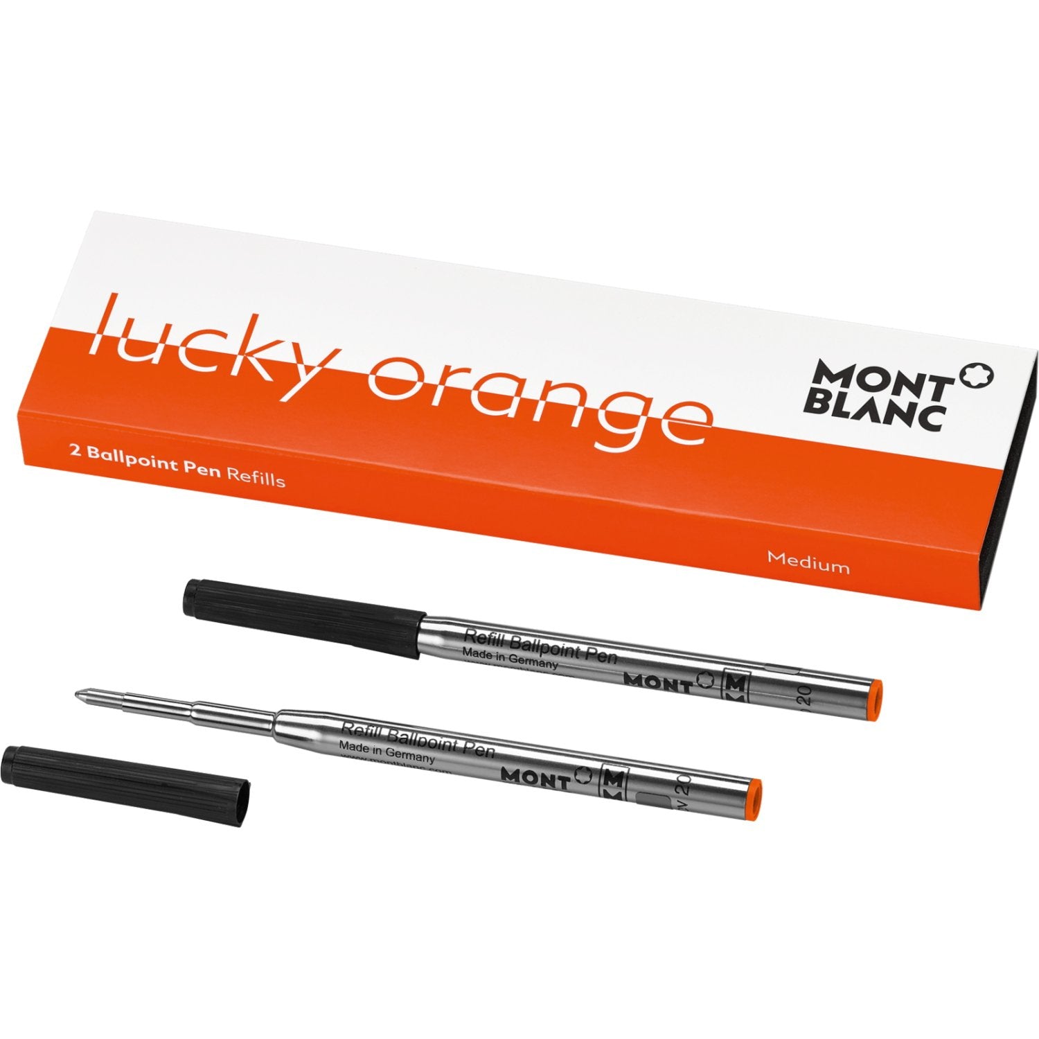 2 recharges de stylo bille (M) Lucky Orange - Boutique-Officielle-Montblanc-Cannes