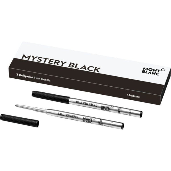 2 recharges de stylo à bille (M) Noir Mystère - Boutique-Officielle-Montblanc-Cannes