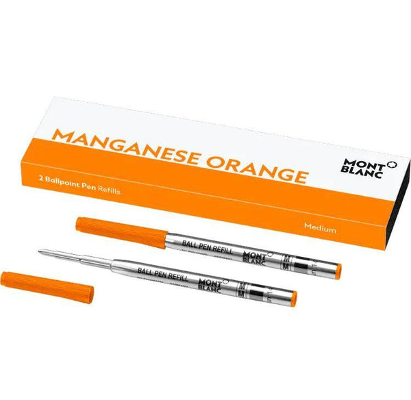 2 recharges pour stylo bille (M), Manganese Orange