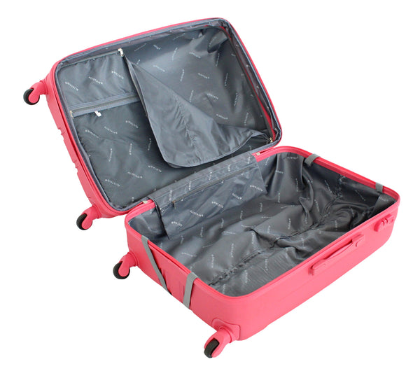Set de 4 Valises 52cm-55cm-65cm-75cm + Vanity Alistair - Collection Airo 2.0 - 4 roues - ABS ultra résistant - Rose