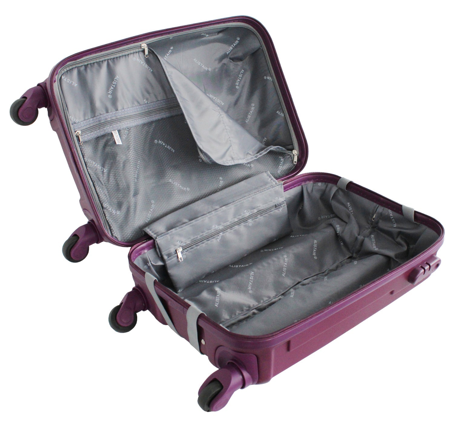 Valise cabine S Alistair - Collection Iron - 4 roues - ABS ultra résistant - Violet
