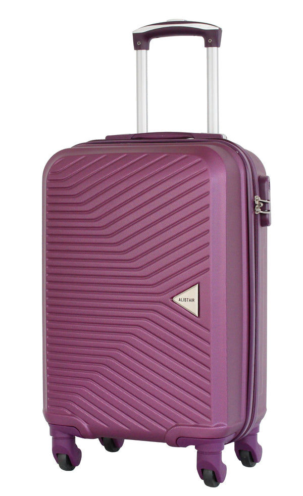 Valise cabine 55 cm et Vanity S Alistair - Collection Iron - 4 roues - ABS ultra résistant - Violet