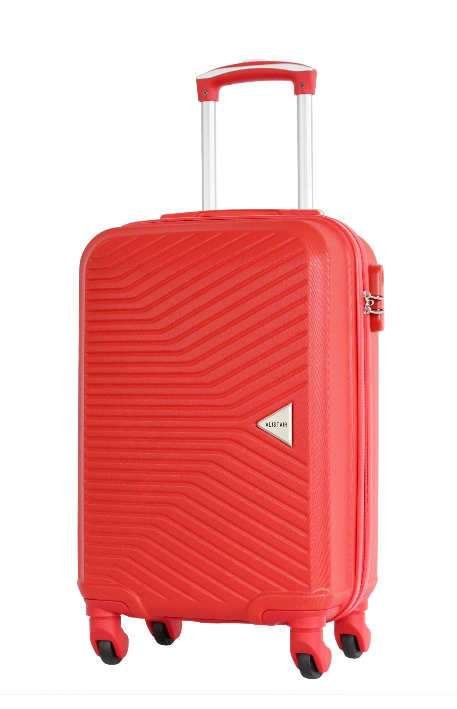 Valise cabine 55 cm et Vanity S Alistair - Collection Iron - 4 roues - ABS ultra résistant - Rouge