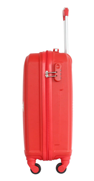 Valise cabine S Alistair - Collection Iron - 4 roues - ABS ultra résistant - Rouge