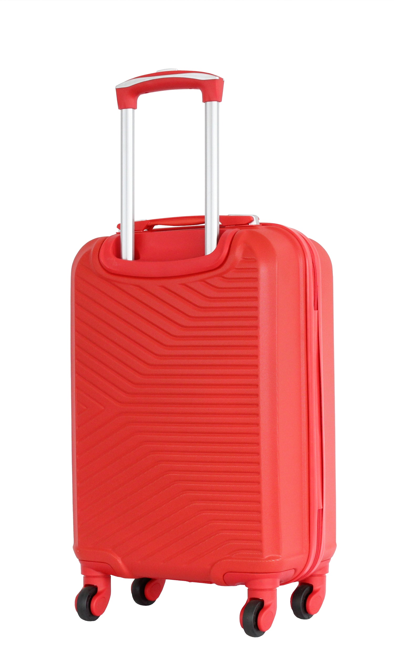 Valise cabine 55 cm et Vanity S Alistair - Collection Iron - 4 roues - ABS ultra résistant - Rouge