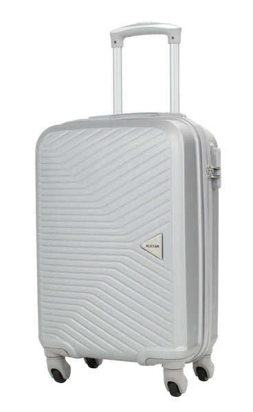 Valise cabine 55 cm et Vanity S Alistair - Collection Iron - 4 roues - ABS ultra résistant - Argent