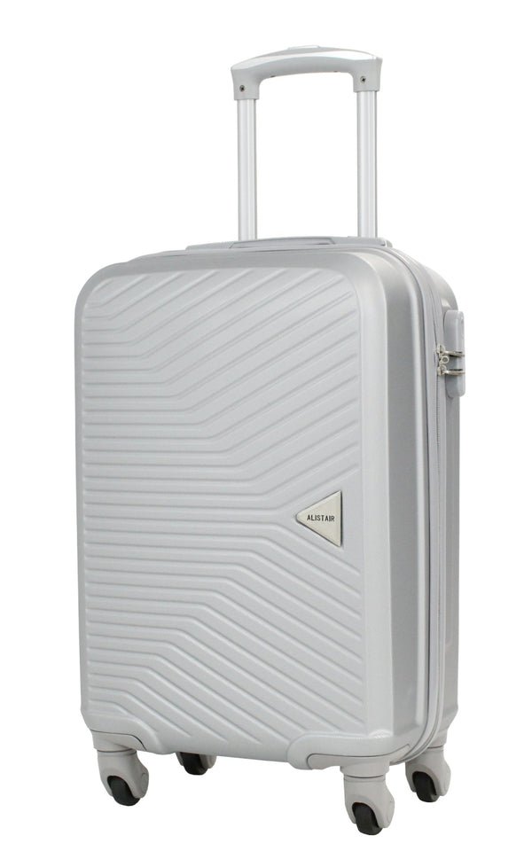 Valise cabine S Alistair - Collection Iron - 4 roues - ABS ultra résistant - Argent