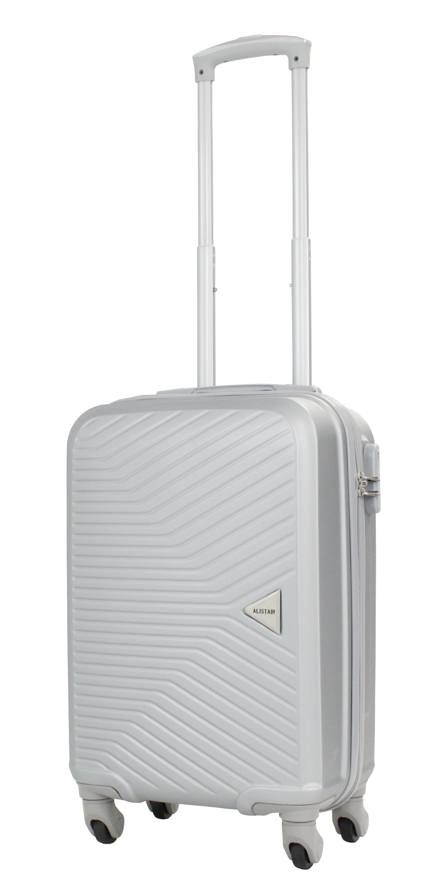 Valise cabine 55 cm et Vanity S Alistair - Collection Iron - 4 roues - ABS ultra résistant - Argent