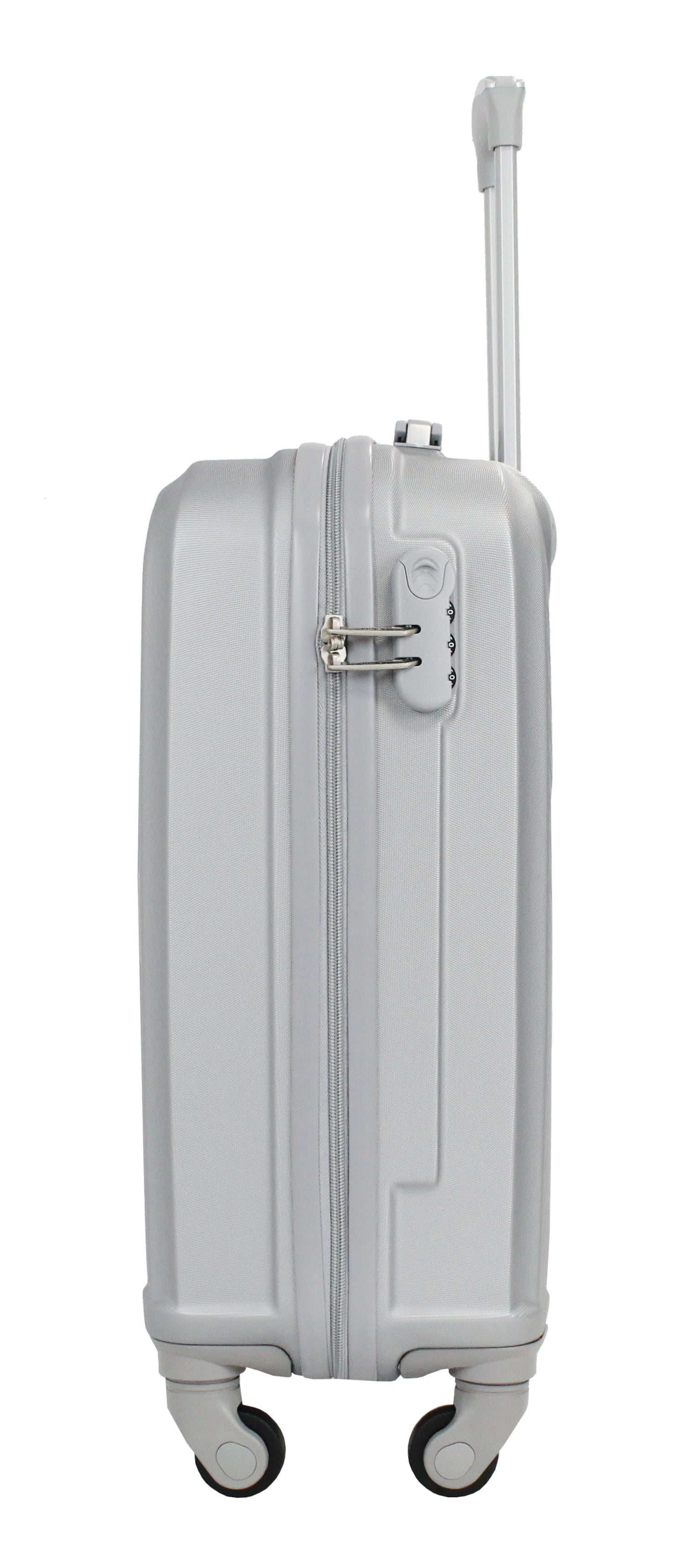 Valise cabine 55 cm et Vanity S Alistair - Collection Iron - 4 roues - ABS ultra résistant - Argent