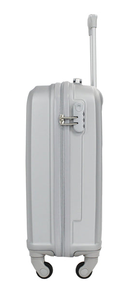 Valise cabine 55 cm et Vanity S Alistair - Collection Iron - 4 roues - ABS ultra résistant - Argent