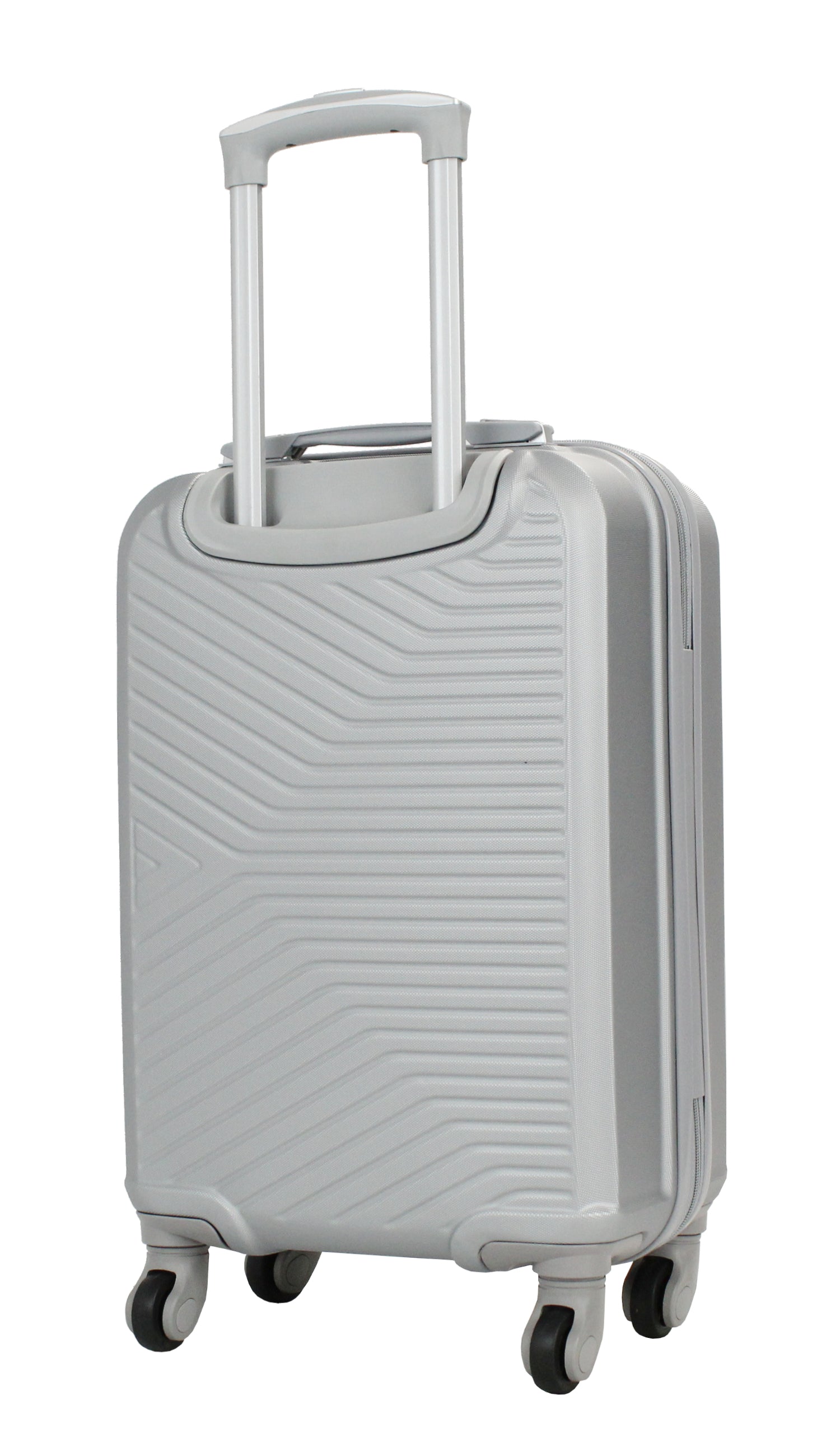 Valise cabine 55 cm et Vanity S Alistair - Collection Iron - 4 roues - ABS ultra résistant - Argent
