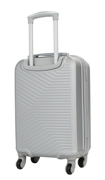 Valise cabine 55 cm et Vanity S Alistair - Collection Iron - 4 roues - ABS ultra résistant - Argent