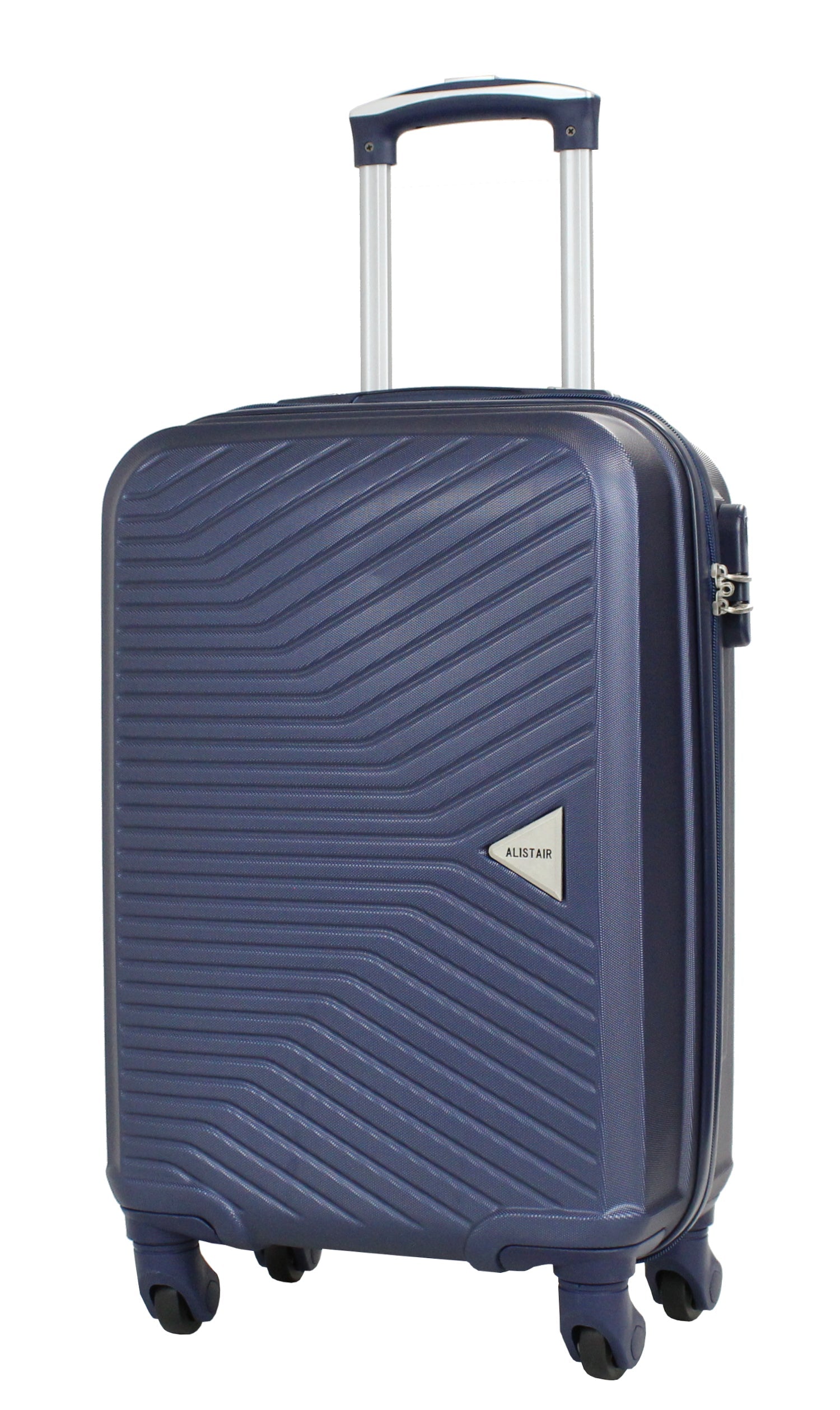 Valise cabine 55 cm et Vanity S Alistair - Collection Iron - 4 roues - ABS ultra résistant - Bleu