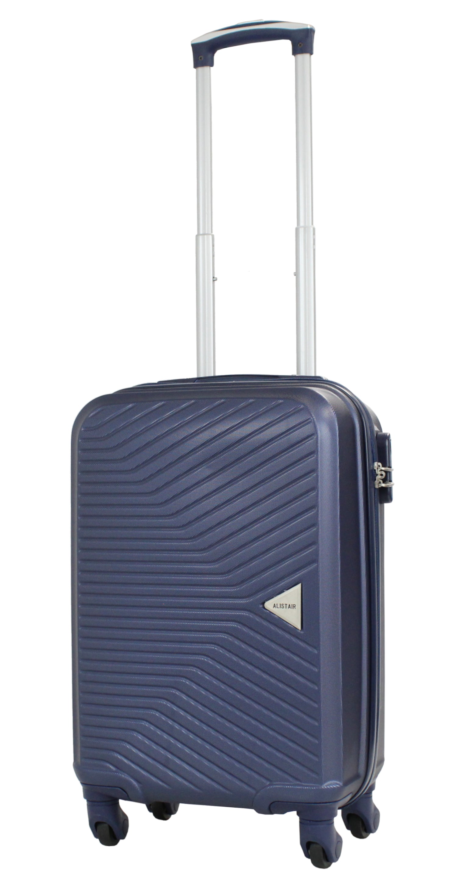 Valise cabine 55 cm et Vanity S Alistair - Collection Iron - 4 roues - ABS ultra résistant - Bleu