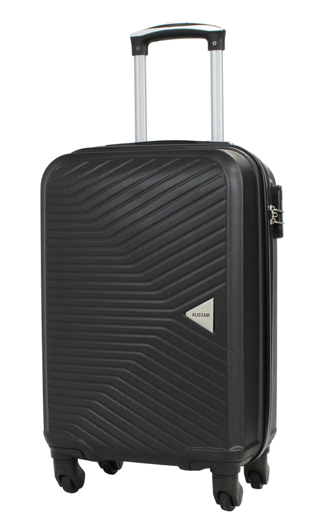 Valise cabine S Alistair - Collection Iron - 4 roues - ABS ultra résistant - Noir