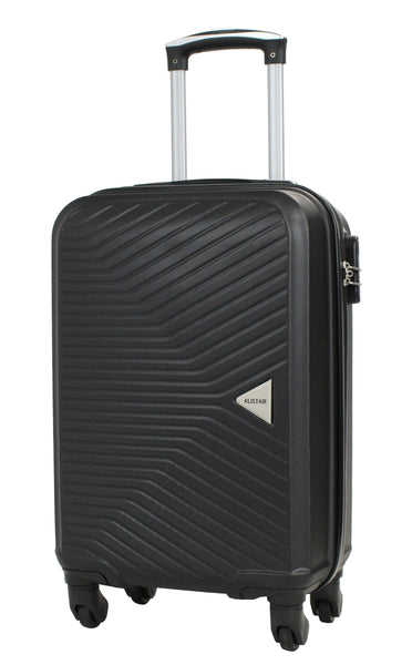 Valise cabine S Alistair - Collection Iron - 4 roues - ABS ultra résistant - Noir