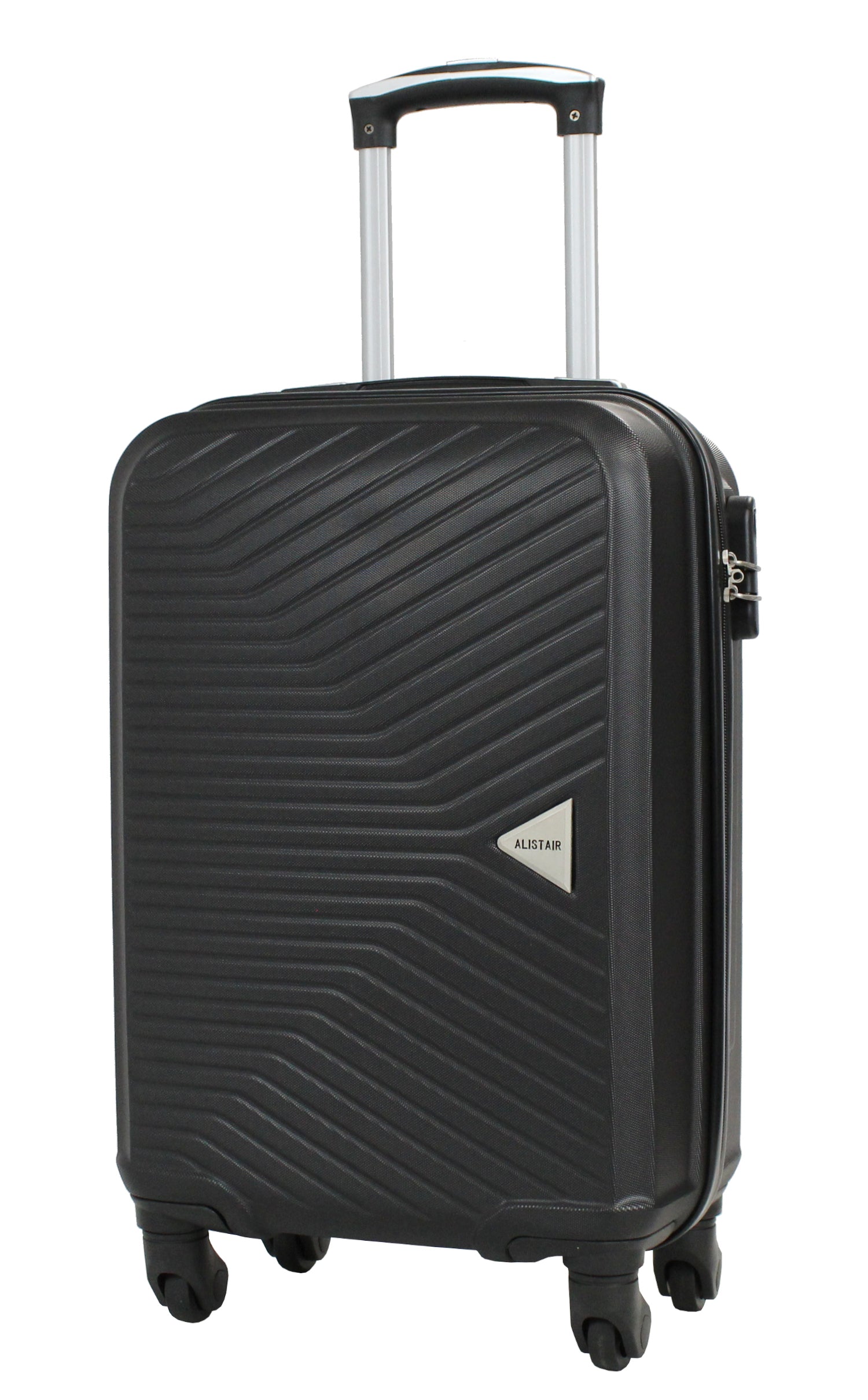 Valise cabine 55 cm et Vanity S Alistair - Collection Iron - 4 roues - ABS ultra résistant - Noir