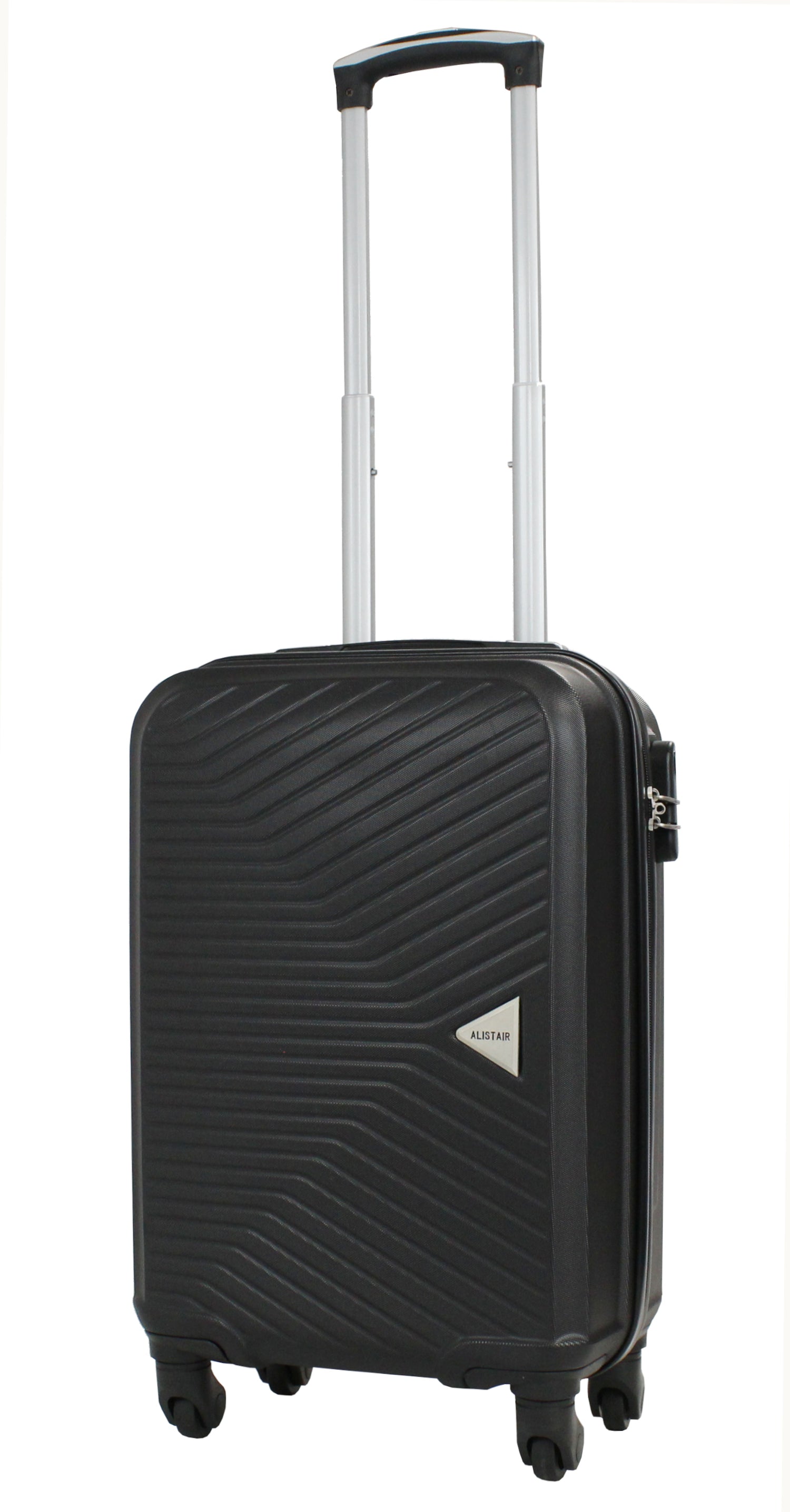 Valise cabine 55 cm et Vanity S Alistair - Collection Iron - 4 roues - ABS ultra résistant - Noir