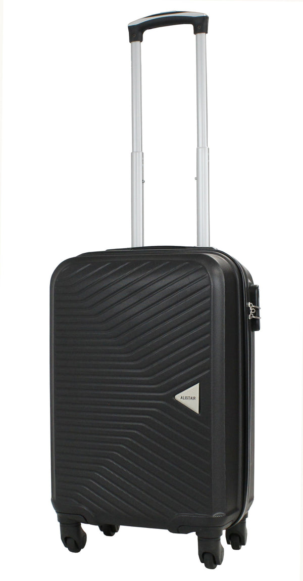 Valise cabine S Alistair - Collection Iron - 4 roues - ABS ultra résistant - Noir