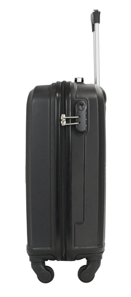 Valise cabine S Alistair - Collection Iron - 4 roues - ABS ultra résistant - Noir